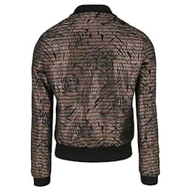 Saint Laurent-Chaqueta universitaria metalizada de Saint Laurent-Multicolor