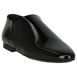 Saint Laurent-Mens Patent Leather Dress Shoes-Black