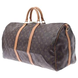 Louis Vuitton-Louis Vuitton Keepall Bandouliere 55-Brown