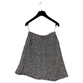 Chanel-Chanel Tweed Skirt MB103-Black,White