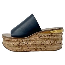 Chloé Mules Nero Beige