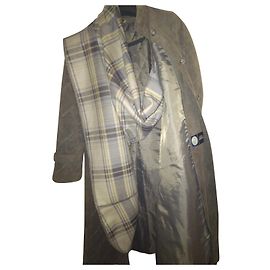 Autre Marque Manteau en daim de cerf vert olive Taille 42 Vert olive