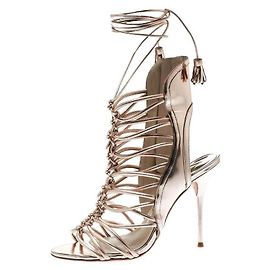 Sophia Webster „Lacy“ Gladiatoren-Schnürsandalen Golden