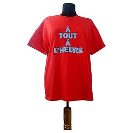 Camiseta roja Gestuz A Tout A L'heure de algodón Roja
