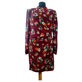Vestido floral Maje May em viscose Multicor
