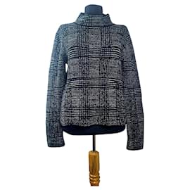 Hallhuber Pullover Schwarz Baumwolle Acryl Schwarz