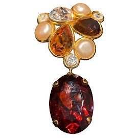 Chanel Gripoix Marron Doré