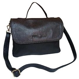 Lanvin borsa tracolla cartella Marrone Nero