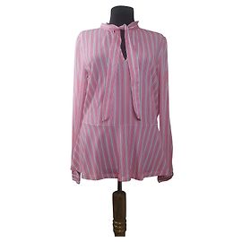 Marc Cain Gestreiftes Top Rosa Größe M Pink