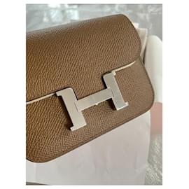 Hermès-Pochette de ceinture mince-Marron foncé