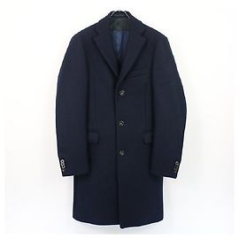 [Used] Acne Studios | GARRET Melton Wool Chester Coat | 44 | Navy | Men's Navy blue