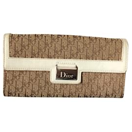 Dior Trotter wallet beige cloth Beige