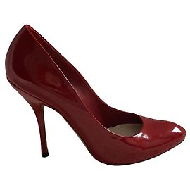 Gucci Pumps Rot Lackleder Rot