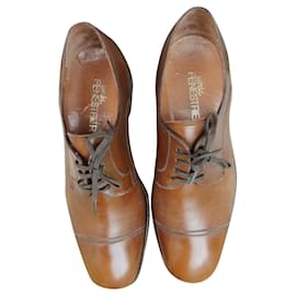Joseph Fenestrier-vintage derbies Unic Fenestrier p 41-Light brown