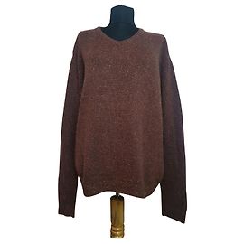 Samsoe & Samsoe Mathis oversize V-neck sweater brown Brown Multiple colors
