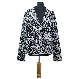Joseph Ribkoff Black White Blazer Black White