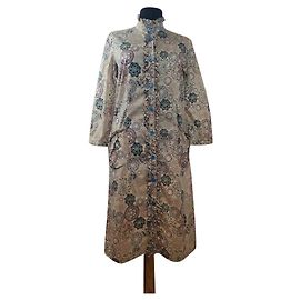 Camicia Baum und Pferdgarten in cotone Multicolore