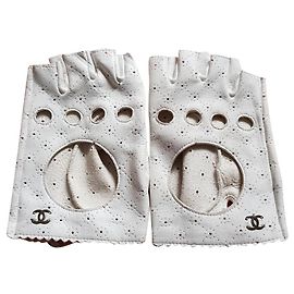 Chanel Gants Blanc