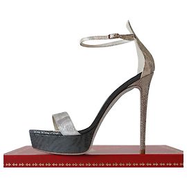 Rene Caovilla Sandalen Metallisch