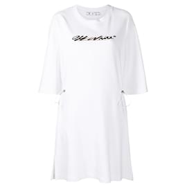 Off White Vestidos Blanco