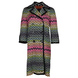 Cappotto Missoni foderato petto in cotone stampa multicolor Altro