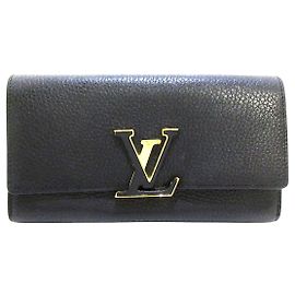 Louis Vuitton Portefeuille capucines Negro