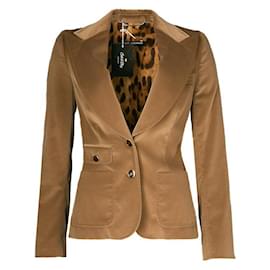 Dolce & Gabbana-Dolce & Gabbana Regular Fit Jacket-Beige
