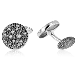 Autre Marque-Gold cufflinks with diamonds Jewelery Theater-Other
