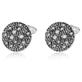 Autre Marque-Gold cufflinks with diamonds Jewelery Theater-Other