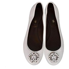 Roberto Cavalli Sapatilhas brancas como a neve em estilo clássico Branco