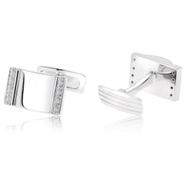 Autre Marque-Gianni Lazzaro gold cufflinks with diamonds-Other