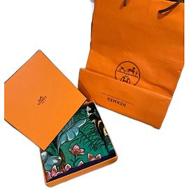 Suntuoso pareo Hermès Panthère enamorado Turquesa