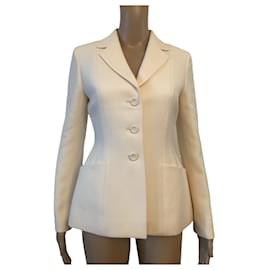 Dior-Dior Bar Jacket Ecru-Cream