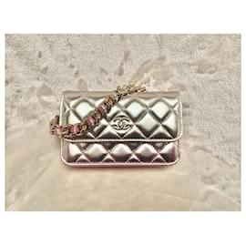 Chanel-Mini gradient metallic leather bag-Gold hardware