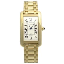 Cartier-CARTIER TANK AMERICAN GM WATCH 1740 45 MM OR 18K AUTOMATIC WATCH-Golden