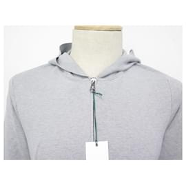 Rolex-NEW ROLEX GRAY HOODED VEST M 48 IN COTTON + dustbag + SHOPPING BAG SWEATER-Grey
