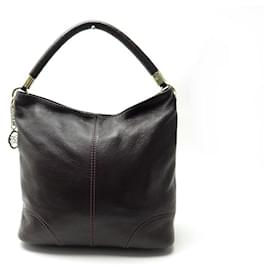 Lancel-NEW LANCEL FRANCÉS FLAIR A BOLSO DE MANO06120 BOLSO DE MANO PIEL SEMILLA MORADA-Púrpura