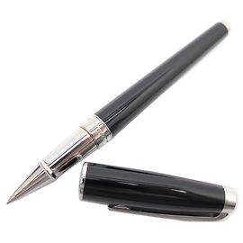 NEUF STYLO ROLLER ST DUPONT LINE D MEDIUM 480674M RESINE NOIRE + BOITE PEN Noir