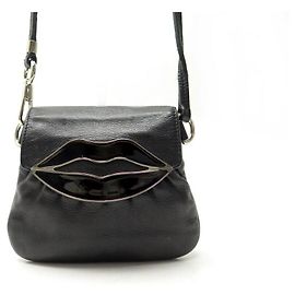 NUOVA POCHETTE YVES SAINT LAURENT DALI LIPS TOM FORD 112877 TRACOLLA DA BORSA Nero