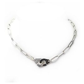 COLLAR DINH VAN Puños R15 ORO BLANCO 18 CT JOYA ORO COLLAR JOYA Plata