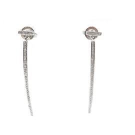 Tiffany & Co-NEW TIFFANY & CO T BARRETTES EARRINGS 40 DIAMONDS OR EARRINGS-Silvery