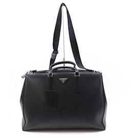 Prada-SAC DE VOYAGE A MAIN PRADA GALLERIA EN CUIR SAFFIANO 44CM  TRAVEL TOTE BAG-Noir