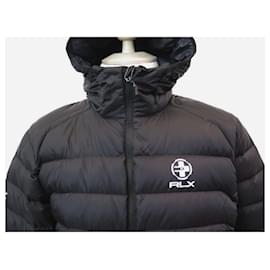 Ralph Lauren-NEW JACKET RALPH LAUREN DOWN JACKET EXPLORER XL 56 BLACK NYLON DOWN JACKET-Black