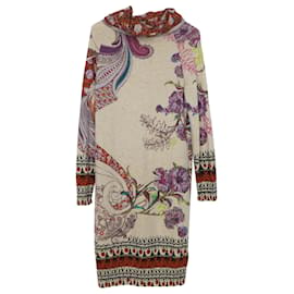 Etro-Etro Printed Sweater Dress in Multicolor Wool Cashmere-Other