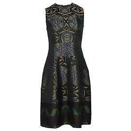 Etro Jacquard Sleeveless Dress in Multicolor Polyester Other