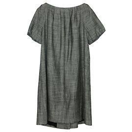 Giambattista Valli Gerafftes Kleid aus grauer Schurwolle Grau