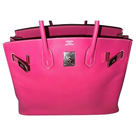 Hermès Birkin 35 Pink Leather Handbag Pink