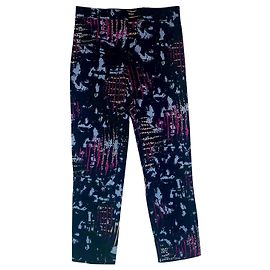 Pantalones Versace de viscosa Multicolor