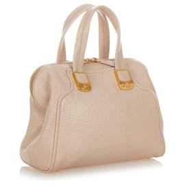 Fendi-Fendi Brown Chameleon Leather Satchel-Brown,Beige