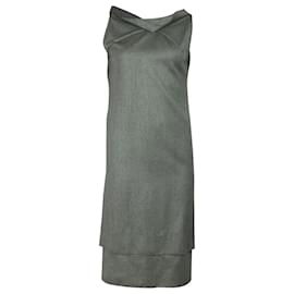 Roland Mouret-Mittellanges Kleid aus Wolle-Grau
